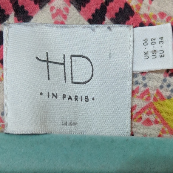 ANTHROPOLOGIE HD in Paris geometric blouse - Picture 5 of 7